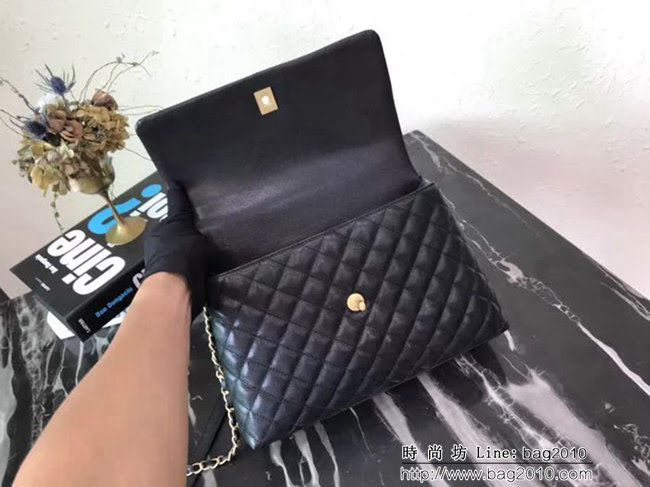 香奈兒CHANEL大號Chanel Coco handle全新頂級翻蓋單肩鏈條手柄包DSC1220
